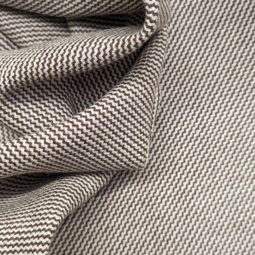 Vintage Solbiati Wool Tweed Zig Zag Brown