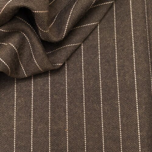 Vintage Solbiati Wool Pinstripes Cedar