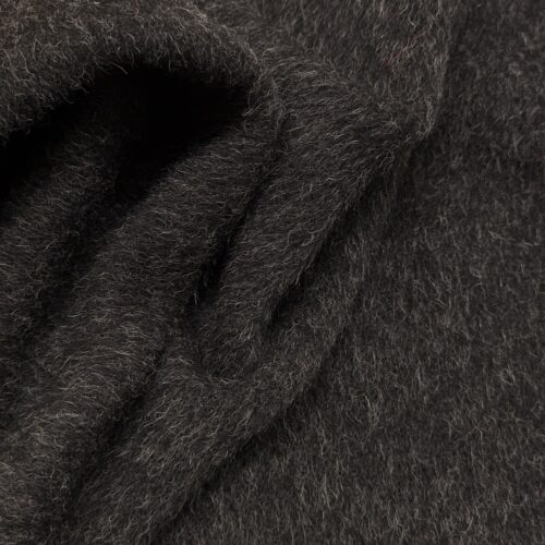 Alpaca Coat Melange Dark Grey