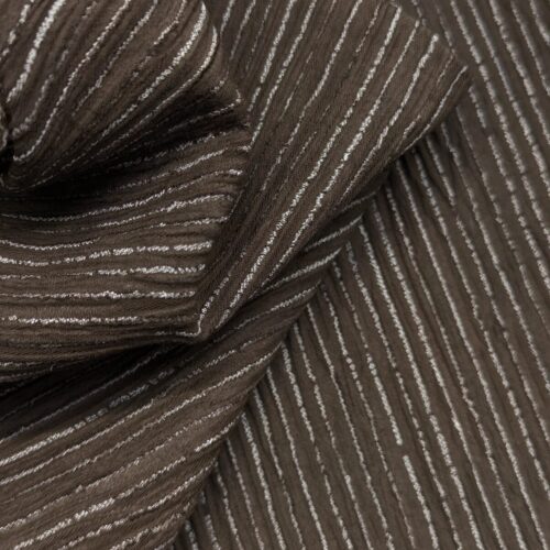Vintage Solbiati Wool Blend Jacquard Stripes Brown