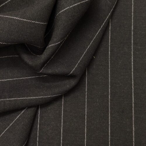 Vintage Solbiati Wool Pinstripes Anthracite