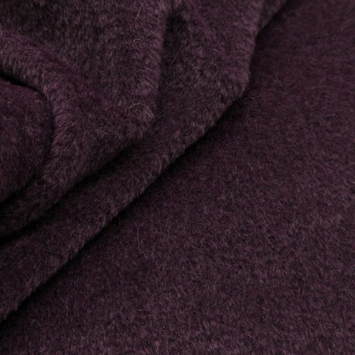 Alpaca Suri Wine Deadstock Fabrics