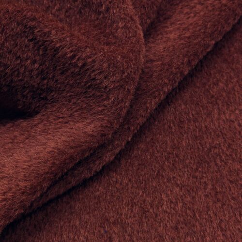 Alpaca Wool Coat Dark Marsala