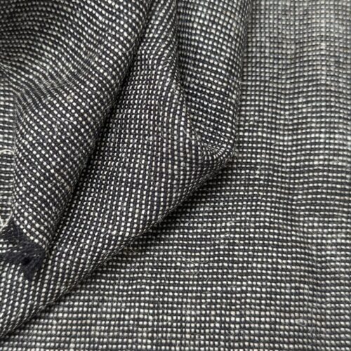 Vintage Solbiati Wool Alpaca Tweed Black White