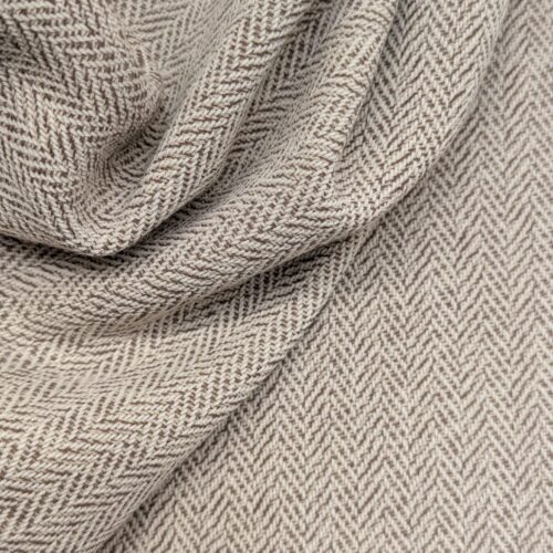 Vintage Solbiati Wool Broken Herringbone Ivory
