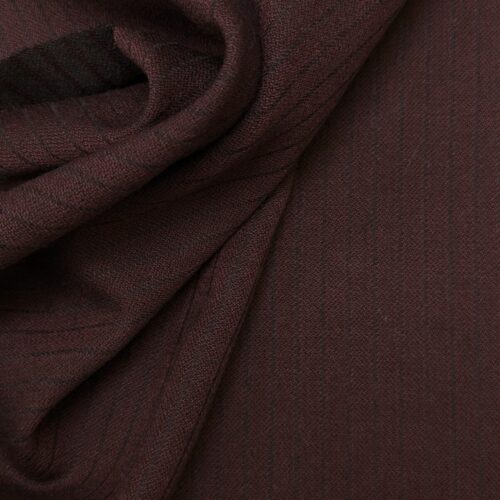 Vintage Solbiati Wool Crepe Stripes Oxblood
