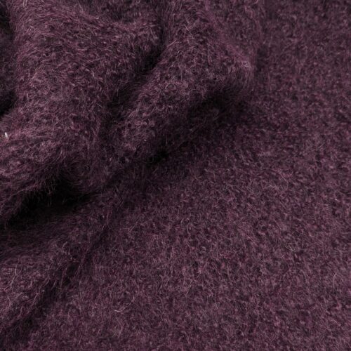 Alpaca Boucle Coat Dark Bordeaux