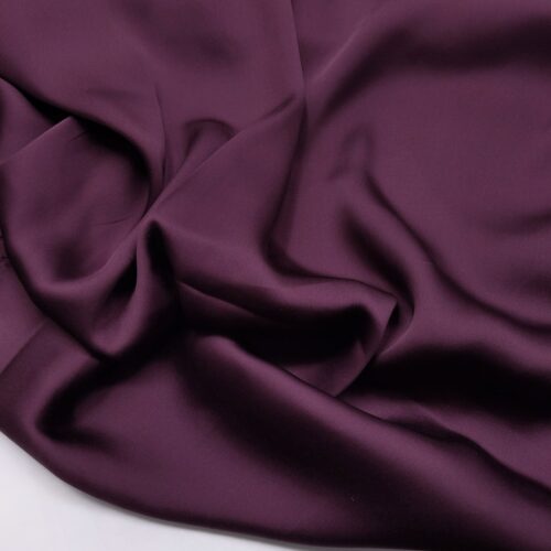 Satin Silk Aubergine
