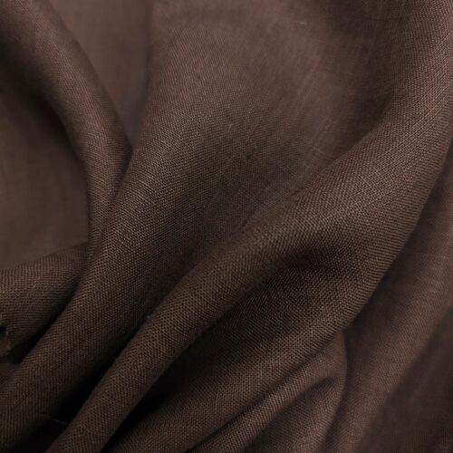 Plain Weave Suit Linen Chocolate