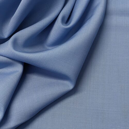 Wool Mohair Suiting in Ocean Blue