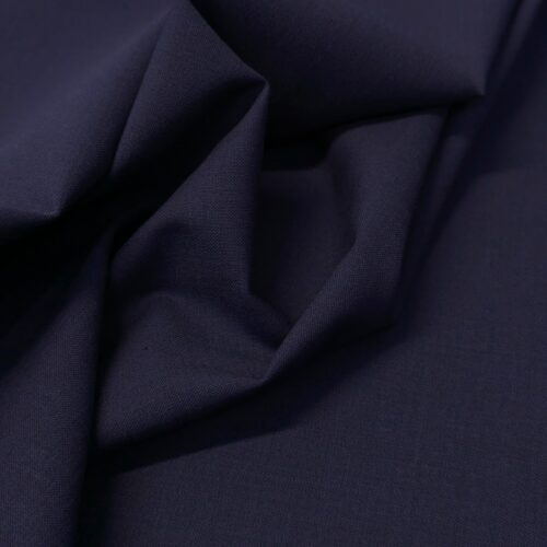 Tollegno Wool Elastane Suiting in Deep Blue