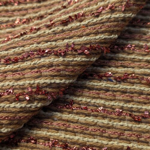 Designer DS Wool Blend Tweed Lurex Beige Red