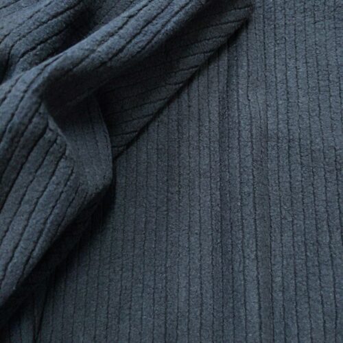 Cotton Corduroy Knitted Blue