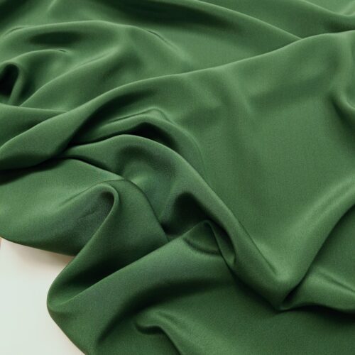 Stonewashed Silk Crepe de Chine Green