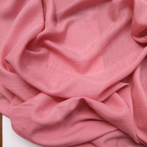 Stonewashed Silk Crepe de Chine Pink