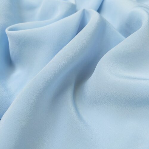 Silk Crepe de Chine Baby Blue