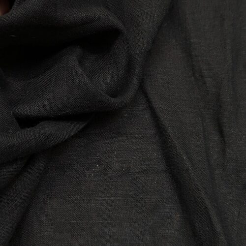 Plain Weave Linen Black