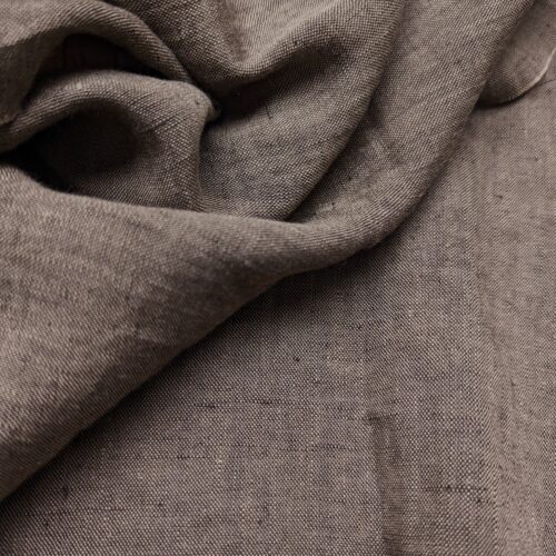 Biella Plain Weave Linen Taupe