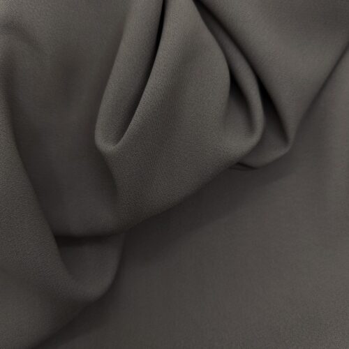 Double Crepe Satin Viscose Acetate Grey