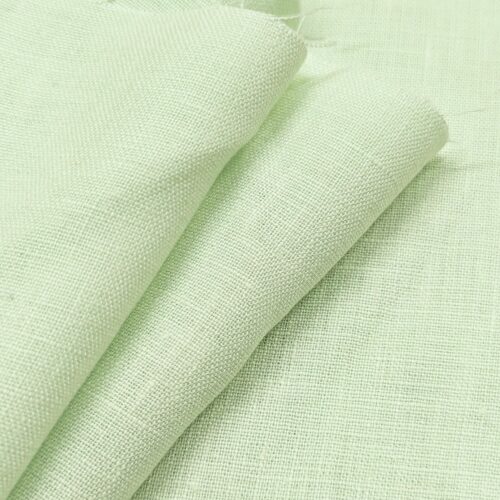Plain Weave Linen Tea Green