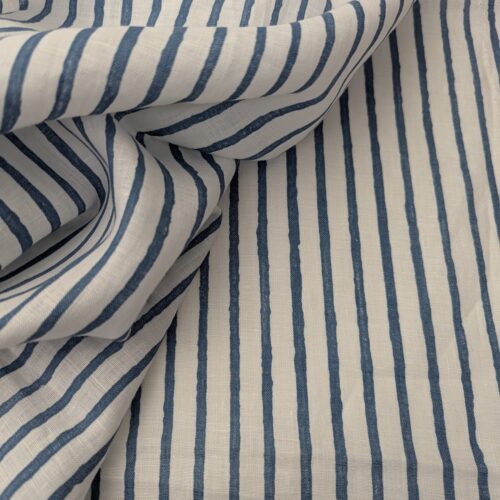 Canclini Linen Stripes Blue White