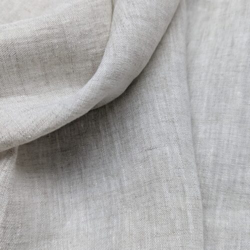 Biella Plain Weave Linen Light Grey