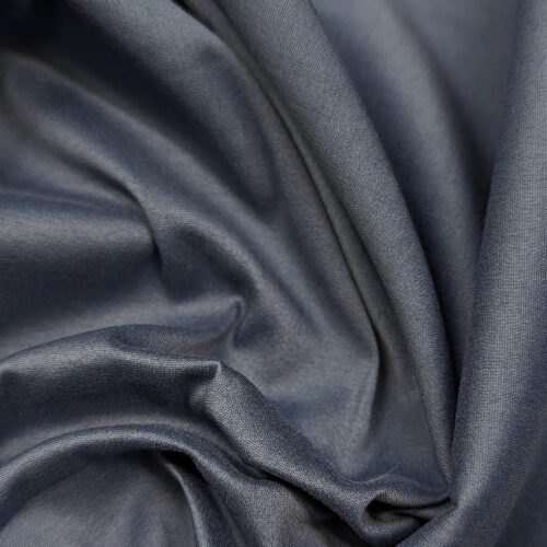 Cotton Silk Poplin Dark Grey
