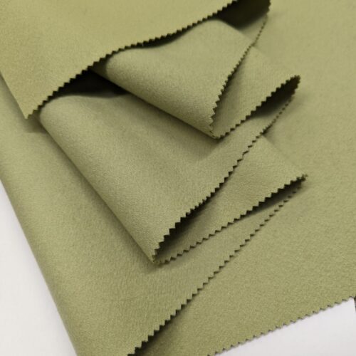 Wool Cashmere Coat Avocado