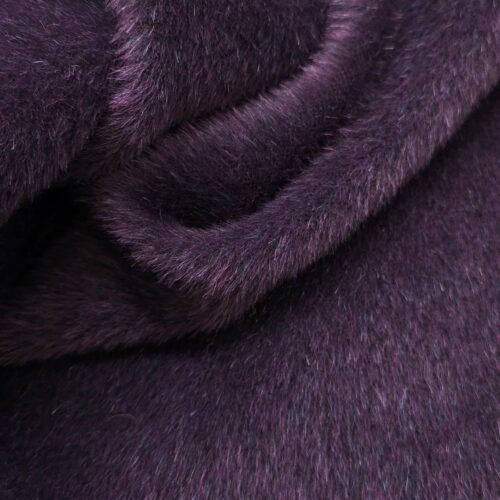 Wool Alpaca Coat Purple