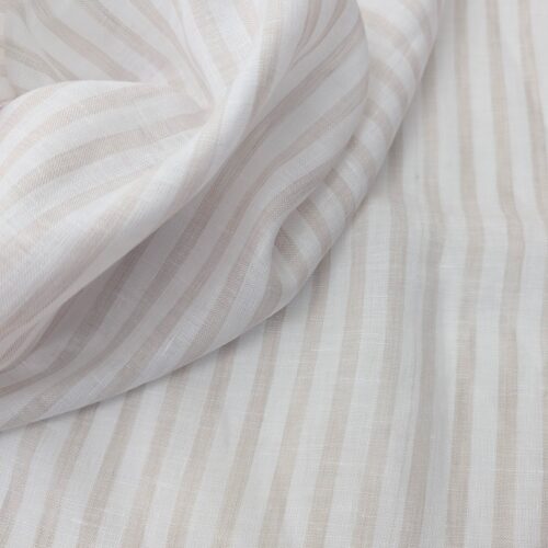 Canclini Linen Stripes Beige White