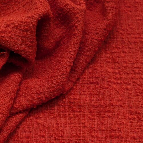 Tweed Cotton Blend Red