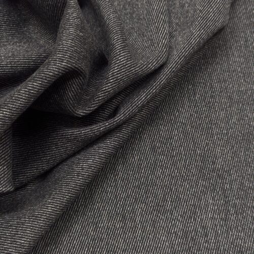 Twill Wool Cotton Grey