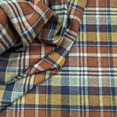 Tweed Wool Checks Yellow Rust