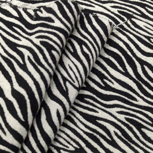 Jacquard Cotton Wool Polyetster Zebra