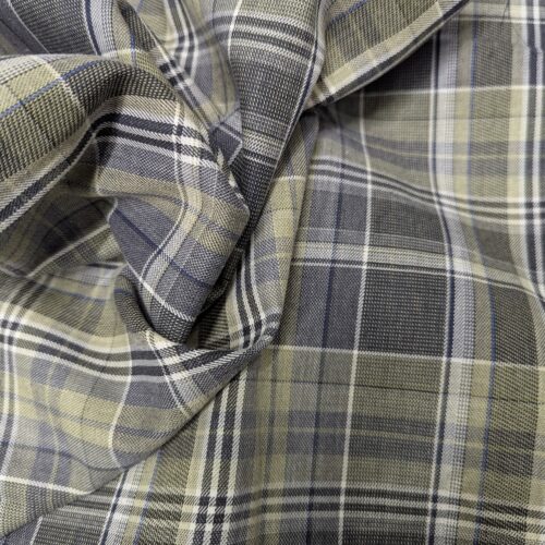 Cotton Flannel Checks Green Black