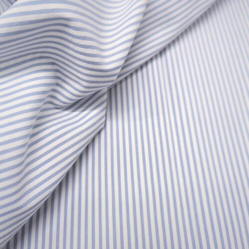 AV Cotton Shirting Stripes Blue White
