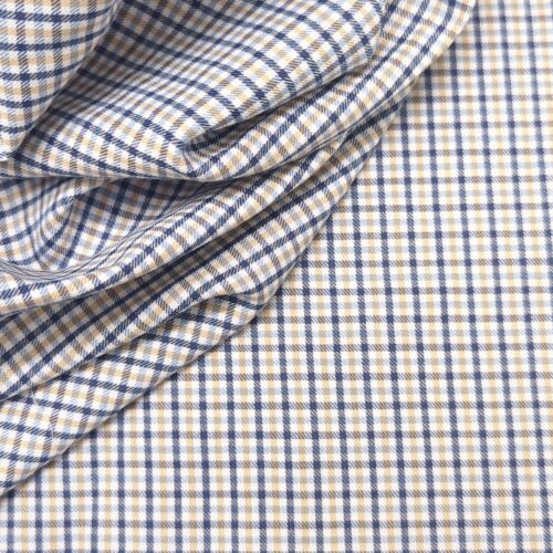AV Cotton Shirting Checks Blue White