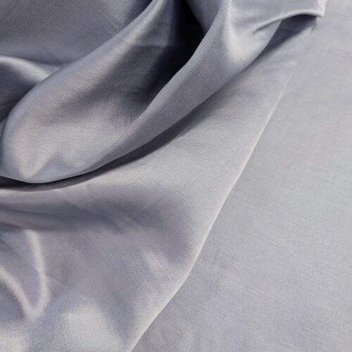 Cotton LInen VIsocse Satin Suiting Blue Steel