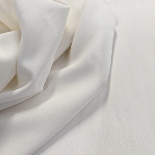 Viscose Plain Weave Cady White