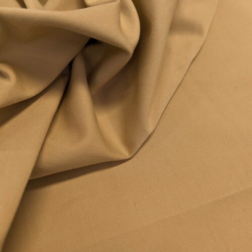 Viscose Cotton Stretch Twill Suiting Camel