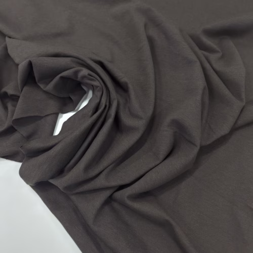 DR Cotton Silk Linen Jersey Dark Wood