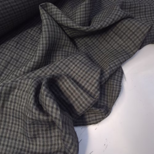 LP Linen Checks Green