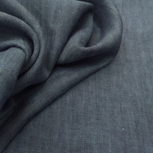 SMF Linen Suit Herringbone Petrol