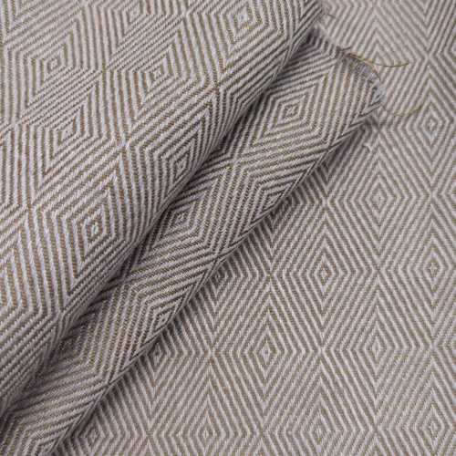 AV Solbiati Vintage LInen Diamond Weave Raw Beige