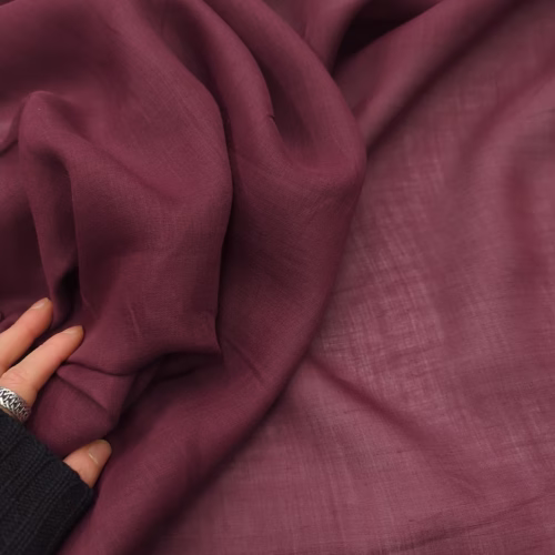 SMF Linen Organza Bordeaux