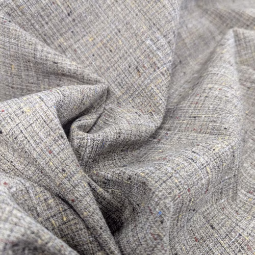 Ricceri Viscose Cotton Silk Tweed Grey with Speckles