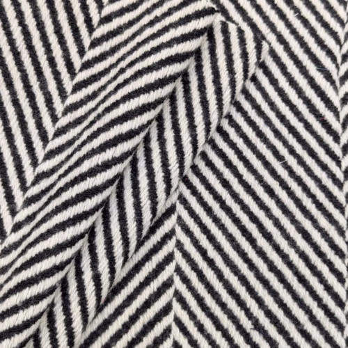 AV Tweed Herringbone Wool Polyamide White Black