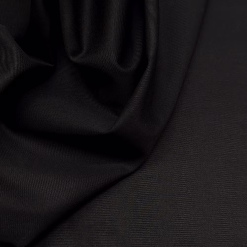 AV Mercerized Cotton Stretch Twill Black
