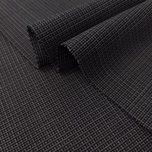 TXT Wool Suiting Texture Black White