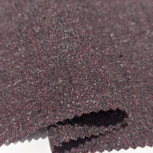 VE Rustric Linen Silk Wool Multicolor Red Grey